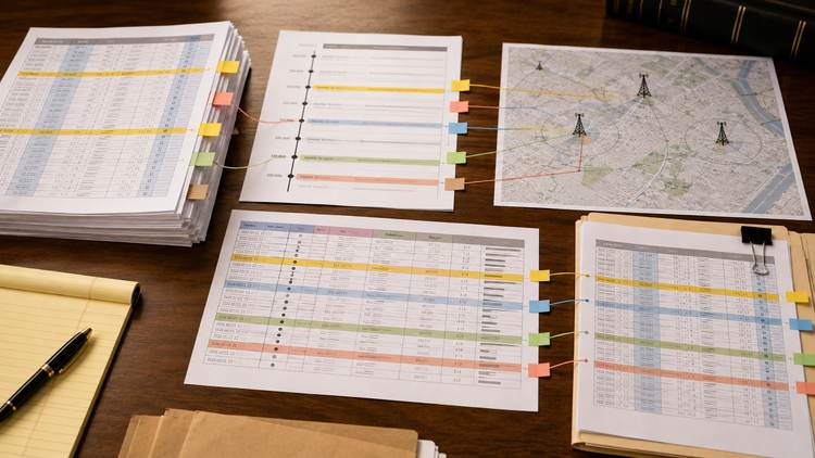 A litigation demonstrative traced back to source records, rows, and comparison notes.