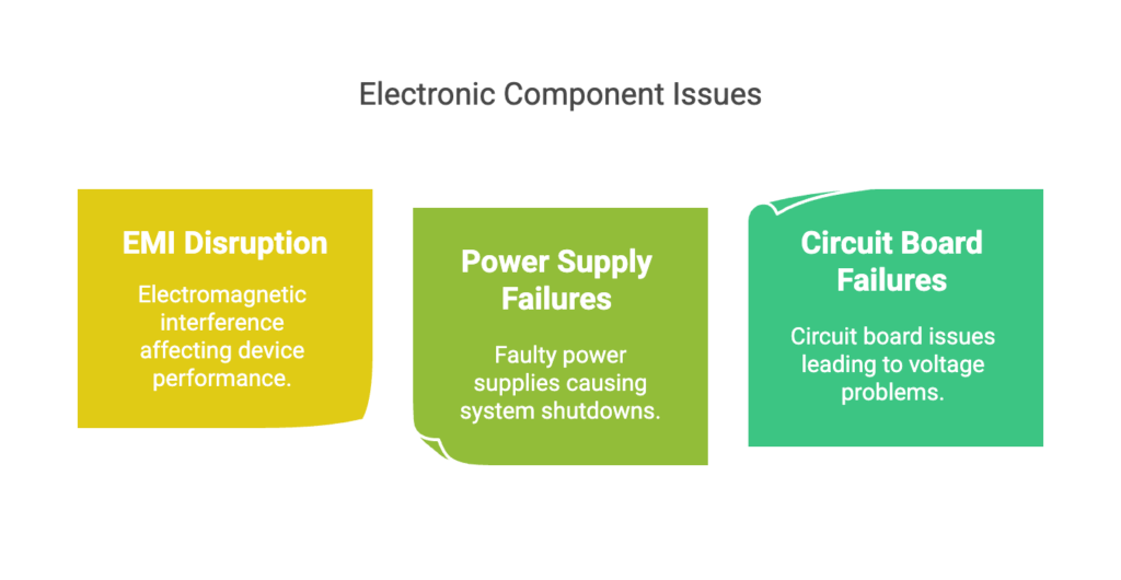 The Role of Electrical Engineering Expert Witnesses in Litigation

Electrical engineering expert witnesses provide crucial insights into device malfunctions, manufacturing defects, and regulatory violations.

Investigating Electrical Failures

Medical devices often fail due to:

Electromagnetic interference (EMI) disrupting functionality.

Faulty power supplies leading to unexpected shutdowns.

Circuit board failures resulting in improper voltage regulation.