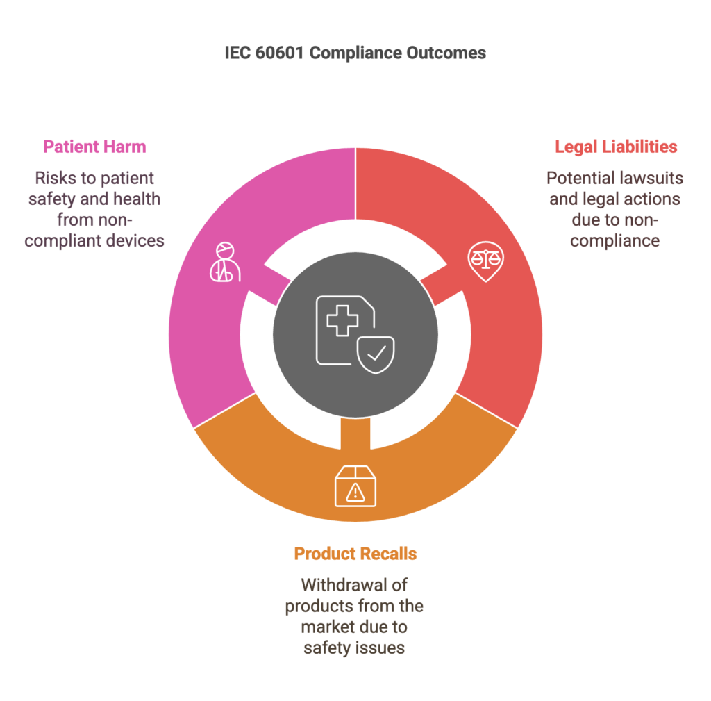 IEC 60601 is an international standard developed to ensure the electrical safety and essential performance of medical electrical equipment. It defines fundamental safety measures, mitigating electrical, mechanical, and environmental hazards in medical devices.