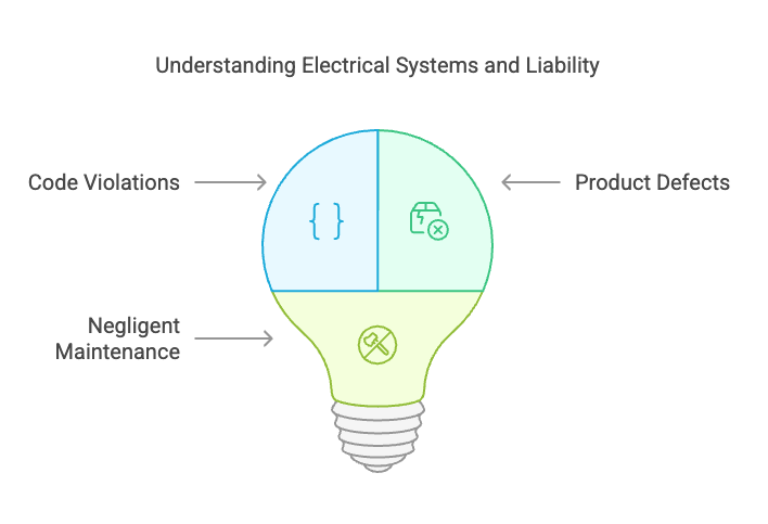 When a personal injury, fire, or equipment failure occurs on a property, the question of liability often follows. In many of these cases, improperly designed, installed, or maintained electrical systems play a central role. For attorneys and insurance professionals navigating these claims, understanding the relationship between electrical engineering and premises liability is critical.
At Discovery Engineering, we bring deep experience in evaluating electrical system failures and assessing whether these issues stem from code violations, product defects, or negligent maintenance. This article explores how electrical engineering intersects with premises liability, highlights common failure points, and outlines how our expertise supports litigation.