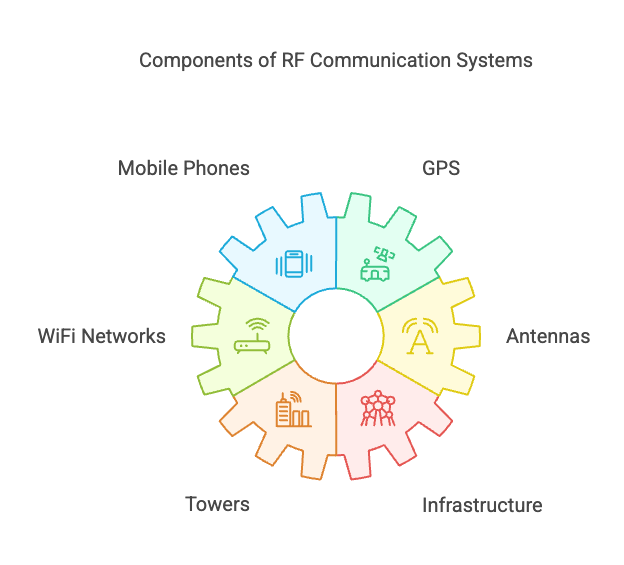 RF technology forms the backbone of modern telecommunications. Wireless systems like mobile phones, GPS, and WiFi networks rely entirely on the successful transmission and reception of RF signals. Every phone call, text, or streaming session depends on a web of antennas, towers, and infrastructure designed to handle RF communication efficiently.
Cell towers, base stations, and antennas operate by converting digital signals into radio waves and back again. When RF systems fail, the consequences can be wide-reaching—leading to dropped calls, data interruptions, and even safety issues in critical applications.
Discovery Engineering often assists clients in investigating and analyzing failures in wireless communication systems. Whether it is a malfunctioning base station, signal interference, or a misaligned antenna, we provide clear, evidence-based analysis to support litigation, insurance claims, and regulatory compliance.