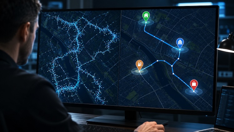 Analyst Comparing Raw and Semantic Location History