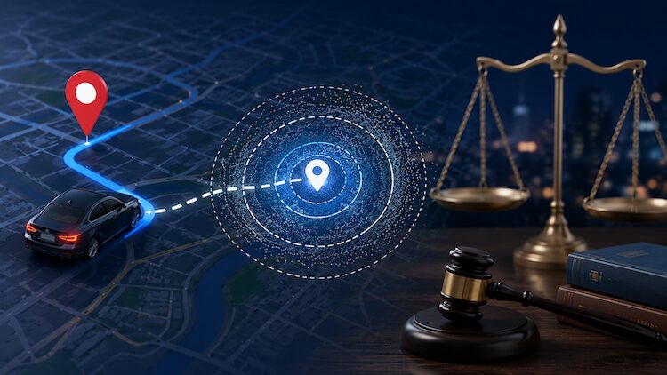 Technical review of rideshare GPS data accounts for uncertainty before relying on a mapped location point