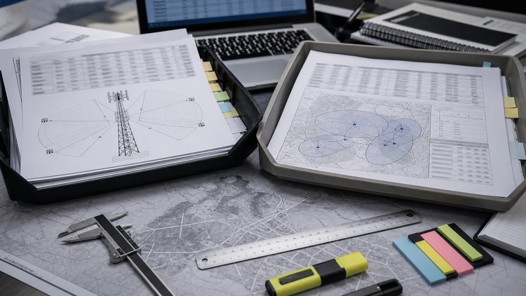 Telecom records separated into serving sector and handset estimate categories
