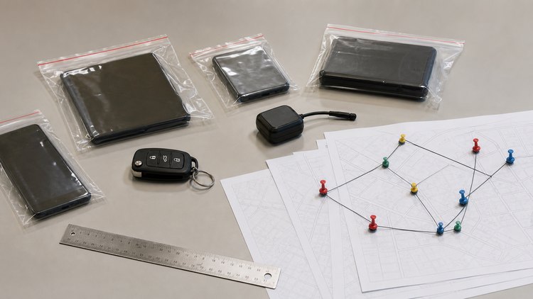 Preserved devices, map sheets, and reference tools are arranged for comparing independent location records