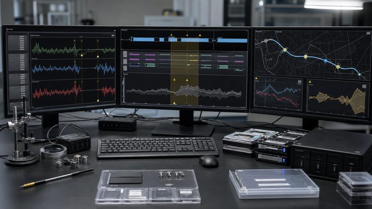 Forensic workstation comparing safety telemetry with route reconstruction data